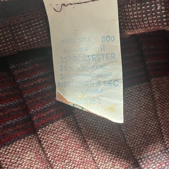 🇨🇦 Vintage 80s Purple Plaid Wool Pleated Midi Skirt Size XS - Picture 5 of 5